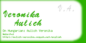 veronika aulich business card